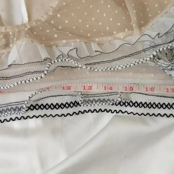 Self-Portrait Blouse Size Small Long Sleeves Bridal Kate Middleton - Picture 9 of 14